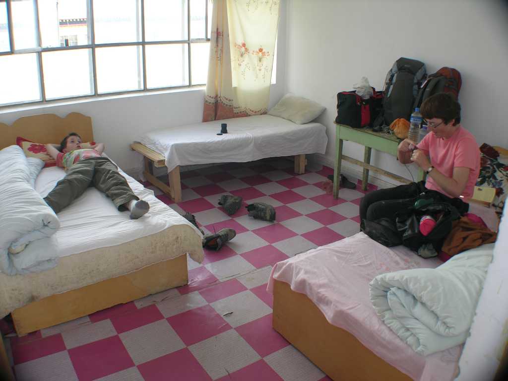 Tibet Guge 02 Tholing 04 Telecom Hotel Inside Here is our clean comfortable room in Tholings China Telecom Hotel.